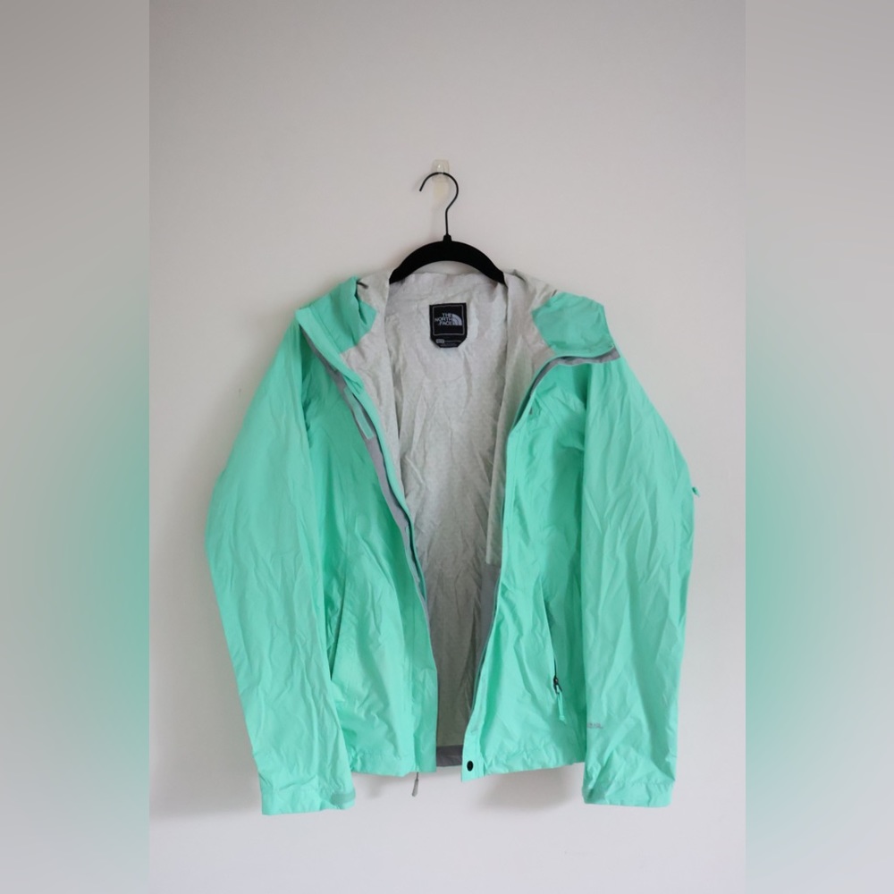 The North Face Zip-up Jacket with Hood Extra Small (XS) Seafoam Green with Hood - Picture 4 of 9
